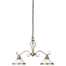 Candelabru Rabalux ELISETT E27 metal bronz cu abajur sticla stil clasic IP20 - 2757