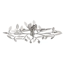 Plafoniera Rabalux LILIAN E14 metal crom cu abajur acril sticla opalstil modern IP20 - 2839
