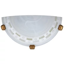 Aplica de perete Rabalux TOM E27 metal alabastru cu motive cu abajur sticla sticla alabastru albstil clasic IP20 - 3481