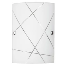 Aplica de perete Rabalux PHAEDRA E27 metal alb cu abajur sticla alb cu motivestil modern IP20 - 3697