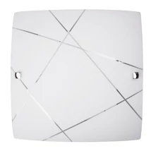 Plafoniera Rabalux PHAEDRA E27 metal alb cu abajur sticla alb cu motivestil modern IP20 - 3698