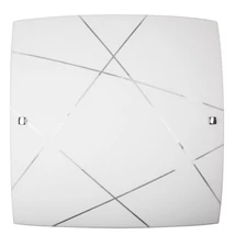 Plafoniera Rabalux PHAEDRA E27 metal alb cu abajur sticla alb cu motivestil modern IP20 - 3699