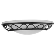 Aplica de perete Rabalux ATHEN E14 metal negru cu abajur sticla sticla alabastru albstil mediteran IP20 - 3721