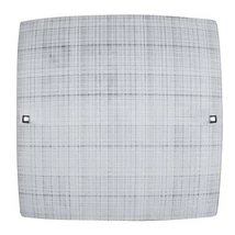 Plafoniera Rabalux SCOTTIE E27 metal alb cu motive cu abajur sticla stil modern IP20 - 3889