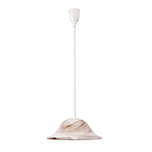Pendul Rabalux ALABASTRO E27 plastic sticla alabastru cu abajur sticla stil traditional IP20 - 3954