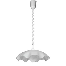Pendul Rabalux SMERLATO E27 plastic alb cu abajur sticla stil clasic IP20 - 4675