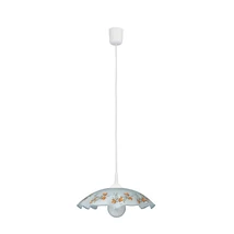 Pendul Rabalux VINO E27 plastic alb cu abajur sticla alb cu motivestil clasic IP20 - 4782