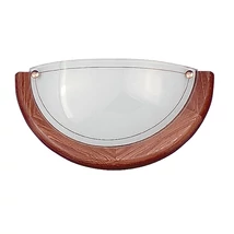 Aplica de perete Rabalux UFO E27 metal lemn stejar cu abajur sticla sticla opalstil traditional IP20 - 5407