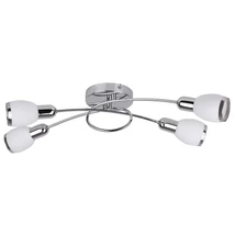 Plafoniera spot Rabalux ELITE E14 metal crom cu abajur sticla albstil modern IP20 - 6063