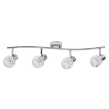 Spot Rabalux LAUREN E14 metal crom cu abajur sticla transparentstil modern IP20 - 6094