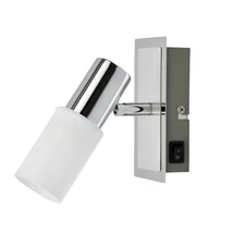 Spot Rabalux LOGAN E14 metal crom cu abajur sticla albstil modern IP20 - 6096