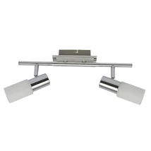 Spot Rabalux LOGAN E14 metal crom cu abajur sticla albstil modern IP20 - 6097