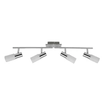 Spot Rabalux LOGAN E14 metal crom cu abajur sticla albstil modern IP20 - 6099