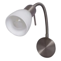 Spot Rabalux SOMA E14 metal crom satinat cu abajur sticla albstil traditional IP20 - 6300