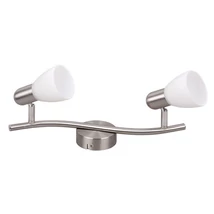 Spot Rabalux SOMA E14 metal crom satinat cu abajur sticla albstil traditional IP20 - 6302