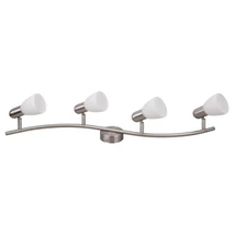 Spot Rabalux SOMA E14 metal crom satinat cu abajur sticla albstil traditional IP20 - 6304