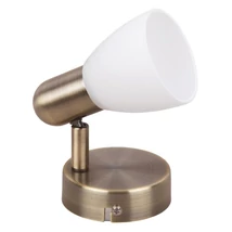 Spot Rabalux SOMA E14 metal bronz cu abajur sticla albstil clasic IP20 - 6306