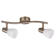 Spot Rabalux SOMA E14 metal bronz cu abajur sticla albstil clasic IP20 - 6307