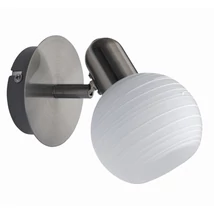 Spot Rabalux AUREL E14 metal crom satinat cu abajur sticla alb cu motivestil modern IP20 - 6341