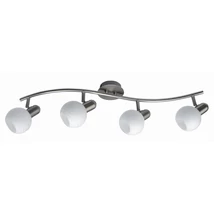 Spot Rabalux AUREL E14 metal crom satinat cu abajur sticla alb cu motivestil modern IP20 - 6344