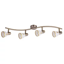 Spot Rabalux ARTFLOWER E14 metal bronz cu abajur sticla alb cu motivestil clasic IP20 - 6359