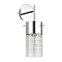 Aplica de perete Rabalux WATERFALL E14 metal crom cu abajur sticla sticla cristalic cristal transparentstil traditional IP20 - 6449