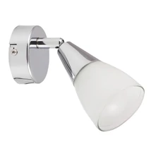 Spot Rabalux NICOLETTE E14 metal crom cu abajur sticla albstil modern IP20 - 6767
