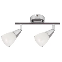 Spot Rabalux NICOLETTE E14 metal crom cu abajur sticla albstil modern IP20 - 6768
