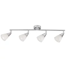 Spot Rabalux NICOLETTE E14 metal crom cu abajur sticla albstil modern IP20 - 6770