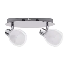 Spot Rabalux DAVE E14 metal crom cu abajur sticla albstil modern IP20 - 6836