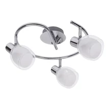 Spot Rabalux DAVE E14 metal crom cu abajur sticla albstil modern IP20 - 6837