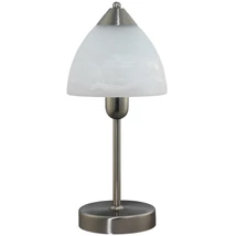 Veioza Rabalux TRISTAN E14 metal crom satinat cu abajur sticla sticla alabastru albstil traditional IP20 - 7202