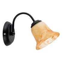 Aplica de perete Rabalux COLETTE E14 metal negru cu abajur sticla sticla alabastru maroniustil mediteran IP20 - 7366