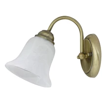 Aplica de perete Rabalux FRANCESCA E14 metal bronz cu abajur sticla sticla alabastru albstil clasic IP20 - 7371