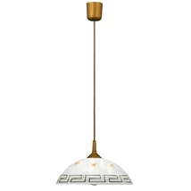 Pendul Rabalux ETRUSCO E27 plastic bronz cu abajur sticla sticla alabastru albstil mediteran IP20 - 7652