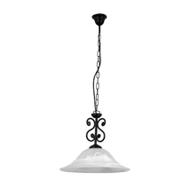 Candelabru Rabalux DOROTHEA E27 metal negru mat cu abajur sticla sticla alabastru albstil mediteran IP20 - 7776