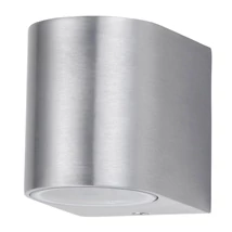 Aplica exterior Rabalux CHILE GU10 metal aluminiu periat cu abajur sticla stil modern IP44 - 8020