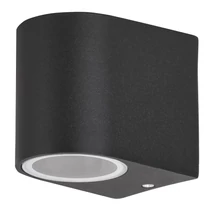 Aplica exterior Rabalux CHILE GU10 metal negru cu abajur sticla stil modern IP44 - 8029
