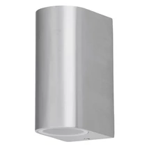 Aplica exterior Rabalux CHILE GU10 metal aluminiu periat cu abajur sticla stil modern IP44 - 8034