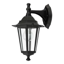 Aplica exterior Rabalux VELENCE E27 metal negru cu abajur sticla transparentstil clasic IP43 - 8202