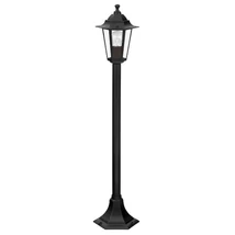 Stalp exterior Rabalux VELENCE E27 metal negru cu abajur sticla transparentstil clasic IP43 - 8210