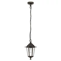 Pendul exterior Rabalux VELENCE E27 metal auriu antic cu abajur sticla transparentstil clasic IP43 - 8238