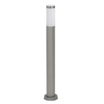 Stalp exterior Rabalux INOXTORCH E27 metal crom satinat cu abajur plastic albstil modern IP44 - 8264
