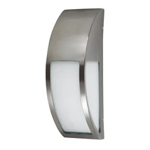 Aplica exterior Rabalux GENOVA E27 metal plastic crom satinat cu abajur sticla albstil modern IP44 - 8269