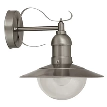 Aplica exterior Rabalux OSLO E27 metal crom satinat cu abajur plastic transparentstil mediteran IP44 - 8270