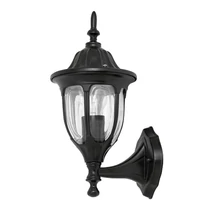 Aplica exterior Rabalux MILANO E27 metal negru cu abajur sticla transparentstil clasic IP43 - 8342