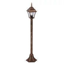Stalp exterior Rabalux TOSCANA E27 metal auriu antic cu abajur sticla transparentstil clasic IP43 - 8395