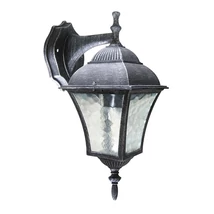 Aplica exterior Rabalux TOSCANA E27 metal argintiu antic cu abajur sticla transparentstil clasic IP43 - 8396