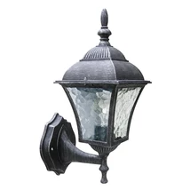 Aplica exterior Rabalux TOSCANA E27 metal argintiu antic cu abajur sticla transparentstil clasic IP43 - 8397