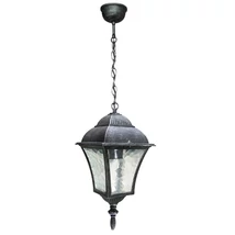 Pendul exterior Rabalux TOSCANA E27 metal argintiu antic cu abajur sticla transparentstil clasic IP43 - 8399